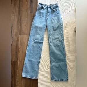 Abercrombie & Fitch High Rise Blue Jeans size 24L curve love